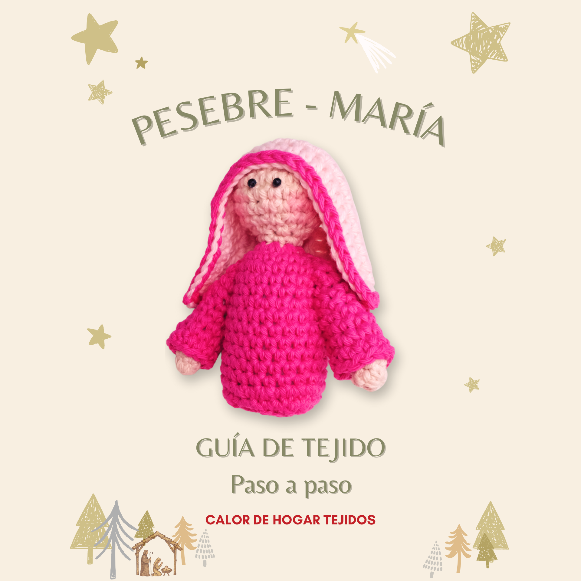 Pesebre - María (Corona Navideña)