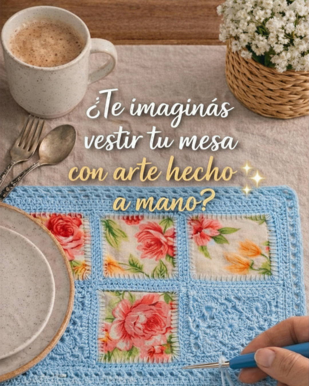 Mantelito individual en Crochet Fusión - Imagen 2